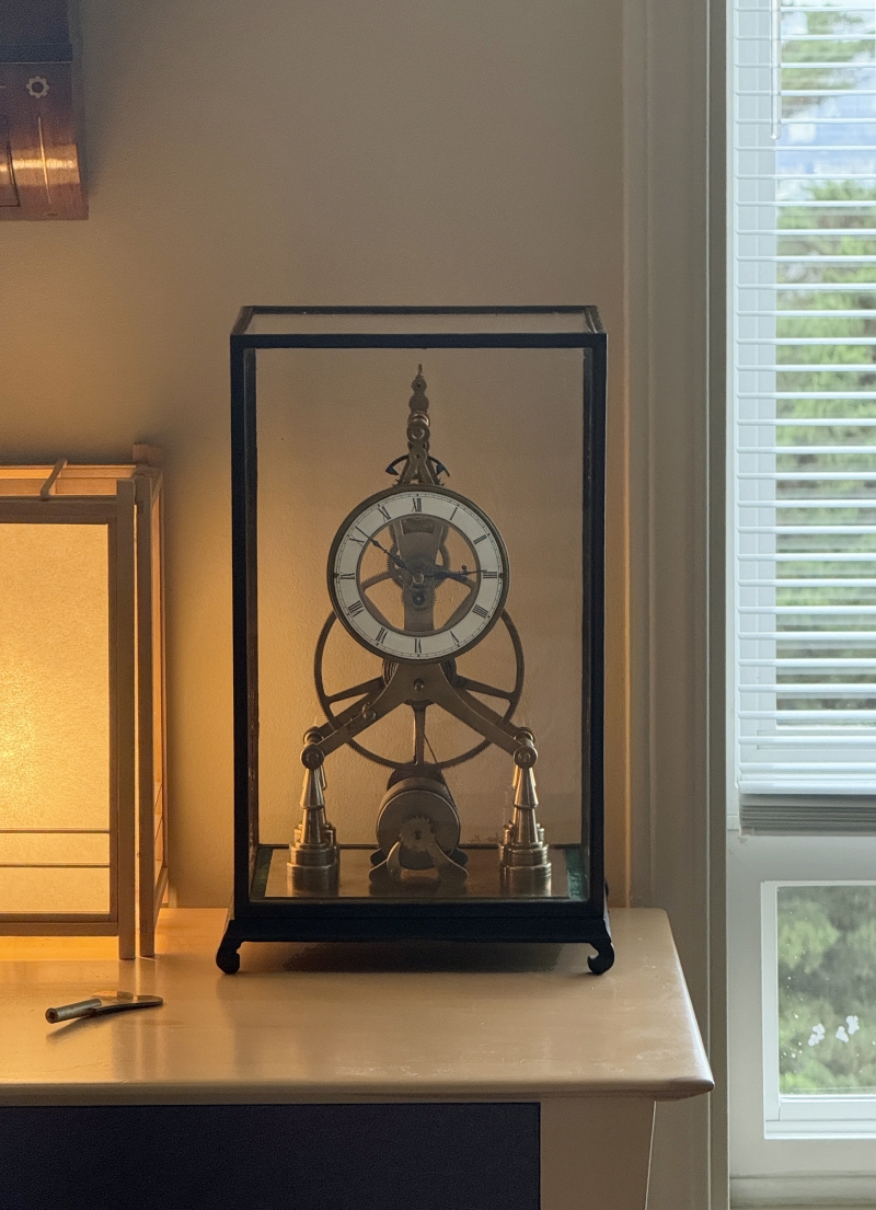 Great Wheel Skeleton Clock